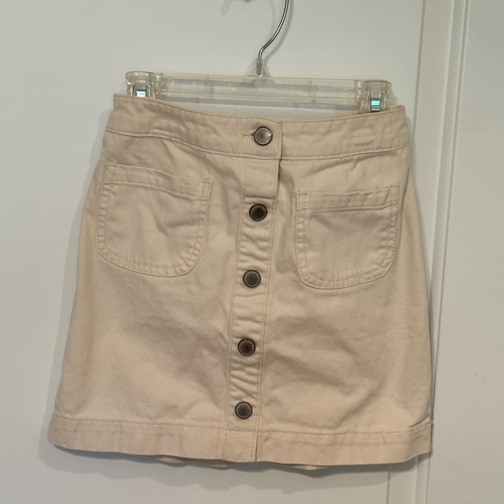 Copper Key Big Girls Jean Skirt Size M ( 10-12) Beige color